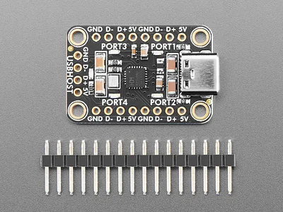 Adafruit CH334F Mini 4-Port USB Hub Breakout
