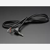 Right-Angle 3.5mm Stereo Plug to Pigtail Cable - Image 1