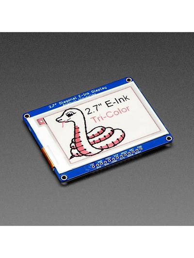 Adafruit 2.7 Tri-Color eInk / ePaper Display with SRAM - Red Black White