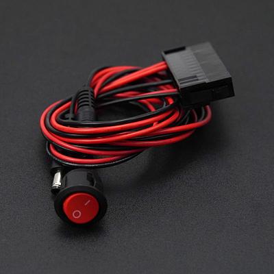 ATX to DC5.5*2.5 Male Power Cable with Button Switch (50cm, Compatible with LattePanda Sigma)