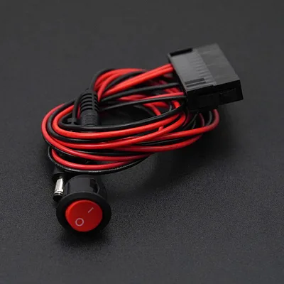 ATX to DC5.5*2.5 Male Power Cable with Button Switch (50cm, Compatible with LattePanda Sigma)