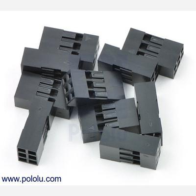 0.1 (2.54mm) Crimp Connector Housing: 2x3-Pin 10-Pack