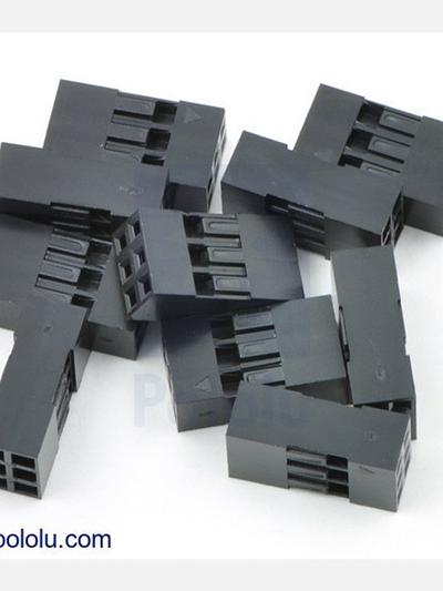 0.1 (2.54mm) Crimp Connector Housing: 2x3-Pin 10-Pack