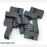 0.1 (2.54mm) Crimp Connector Housing: 2x3-Pin 10-Pack - Image 1