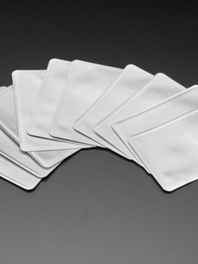 Silver RFID Blocking Card Sleeves (10-pack)
