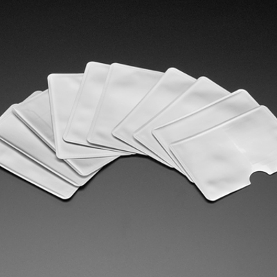 Silver RFID Blocking Card Sleeves (10-pack)