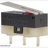 Mini Snap-Action Switch with 13.5mm Lever: 3-Pin, SPDT, 2A - Image 1