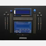 LCD Shield Kit w/ 16x2 Character Display - Only 2 pins used! [BLUE AND WHITE] - Image 4