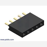 0.100 (2.54 mm) Female Header: 1x5-Pin, Straight - Image 2