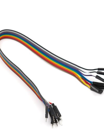 10 pin splittable jumper wire - 300mm M/F