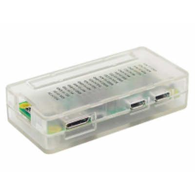 Clear Raspberry Pi Zero case with GPIO space