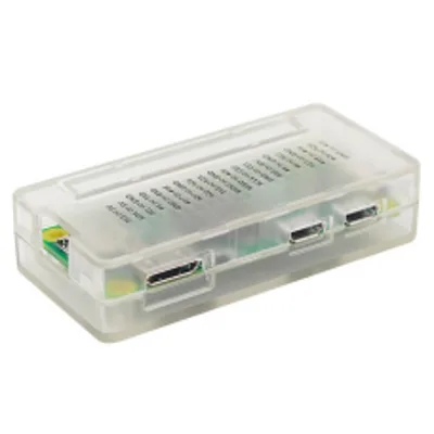 Clear Raspberry Pi Zero case with GPIO space