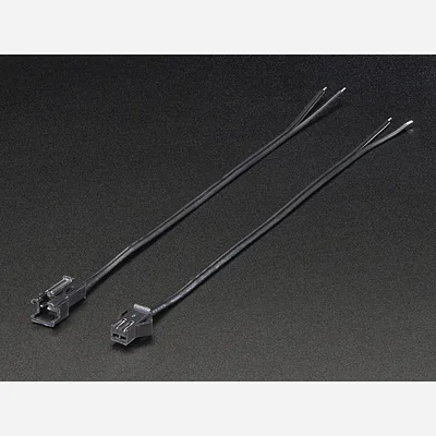 2-pin JST SM Plug + Receptacle Cable Set