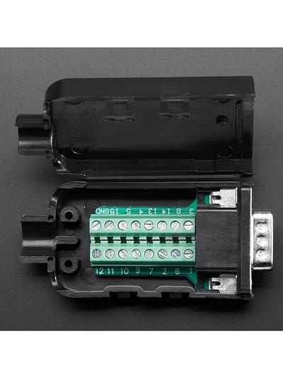 DE-15 (DB-15) Male Plug to Terminal Block Breakout