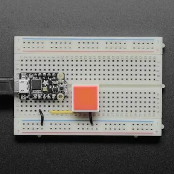 Diffused Red Indicator LED - 15mm Square
