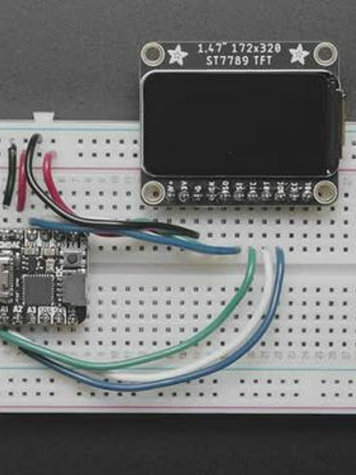Adafruit 1.47" 320x172 Round Rectangle Color IPS TFT Display