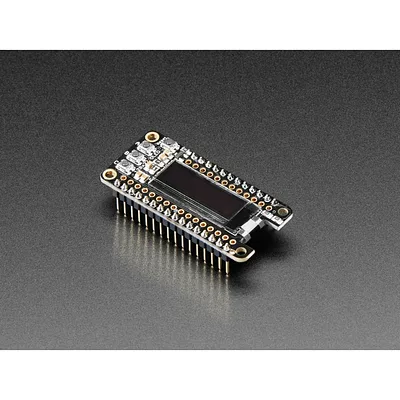 Assembled Adafruit FeatherWing OLED - 128x32 OLED Add-on For Feather