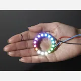 NeoPixel Ring - 16 x 5050 RGBW LEDs w/ Integrated Drivers - Cool White - ~6000K - Image 1