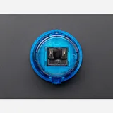 Arcade Button - 30mm Translucent Blue - Image 4
