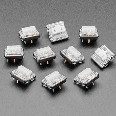 Kailh CHOC Low Profile White Clicky Key Switches