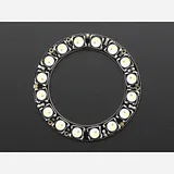 NeoPixel Ring - 16 x 5050 RGBW LEDs w/ Integrated Drivers - Cool White - ~6000K - Image 4