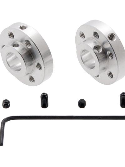 Pololu Universal Aluminum Mounting Hub for 8mm Shaft, M3 Holes (2-Pack)