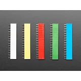 20-pin 0.1 Female Headers - Rainbow Color Mix - 5 pack - Image 2