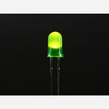 Diffused Green 5mm LED (25 pack) - Image 1