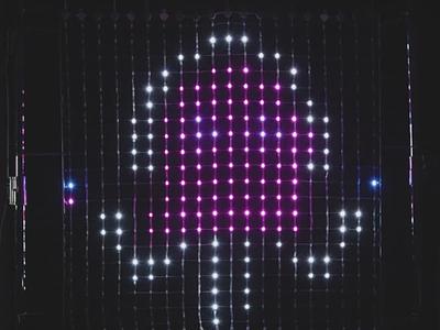 NeoPixel LED Outdoor Netting - 20 x 20 LEDs - 1x1 Meter Sizing
