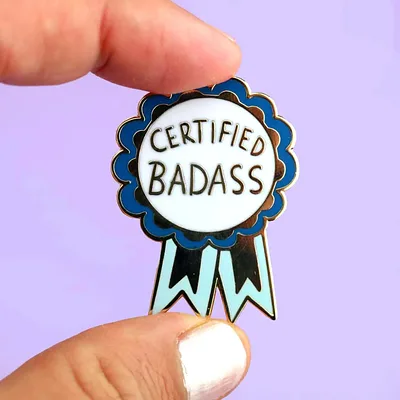 Certified Badass Lapel Pin