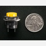 16mm Panel Mount Momentary Pushbutton - Yellow - Image 6