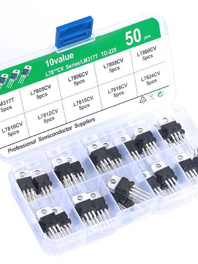 Linear Voltage Regulator Assortment Pack - 50 pcs