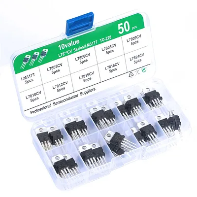 Linear Voltage Regulator Assortment Pack - 50 pcs