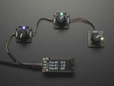 Adafruit I2C QT Rotary Encoder with NeoPixel - STEMMA QT / Qwiic