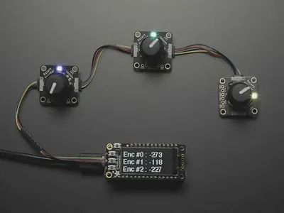 Adafruit I2C QT Rotary Encoder with NeoPixel - STEMMA QT / Qwiic