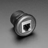 RJ-12 or RJ-11 Telephone Round Panel Mount Adapter Plug - Image 4
