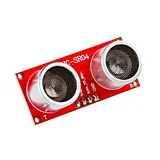 Ultrasonic Distance Sensor - 3.3V (HC-SR04), 180° (red) - SparkFun Electronics - Image 1