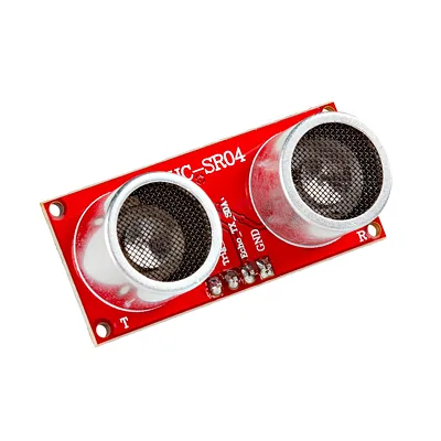 Ultrasonic Distance Sensor - 3.3V (HC-SR04), 180° (red) - SparkFun Electronics