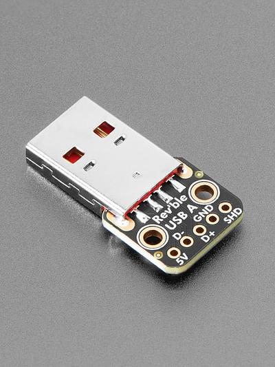 Adafruit Reversible USB Type A Plug Connector Breakout