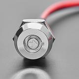Momentary On/Off Round Key Lock Switch - 12mm Diameter - Image 1