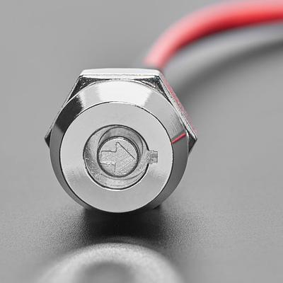 Momentary On/Off Round Key Lock Switch - 12mm Diameter