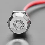 Momentary On/Off Round Key Lock Switch - 12mm Diameter - Image 1