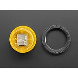 Arcade Button with LED - 30mm Translucent Yellow - Image 3