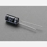 220uF 16V Electrolytic Capacitors - Pack of 10 - Image 2