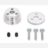 Pololu Aluminum Scooter Wheel Adapter for 1/4 Shaft - Image 2