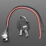Momentary On/Off Round Key Lock Switch - 12mm Diameter - Image 3