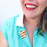 I Have A Fiction Addiction Lapel Pin - Image 2
