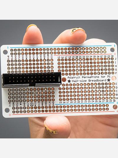 Adafruit Half-size Perma-Proto Raspberry Pi Breadboard PCB Kit