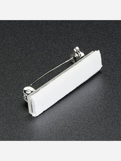 Silver Pin Back with Foam Adhesive