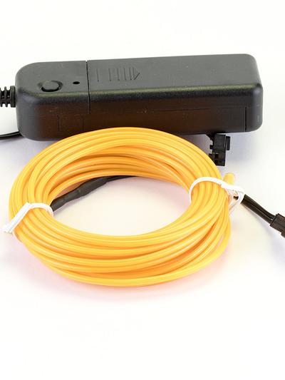 EL Wire - Yellow 5m With Inverter